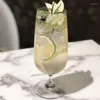 Vinglasögon Ins överskrider Fire Restaurant Drink Cup Cocktail Glass Juice Hushåll Transparent Bar Personlighet 420 ml