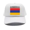 Casquettes de balle Arménie Casquette de camionneur Hommes Drapeau Chapeau Baseball Unisexe Filet en maille réglable