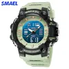 Wristwatches SAMEL Sport Style Men Digital Watch Shock Military Watches Dual Display Waterproof Army Time Quartz Wristwatch Male Sports Clock 230403