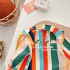 Kids Shirts Autumn Boys Fashion Stripe Long Sleeve Blouse Baby Kids Toldder Children Cool Shirt 230403