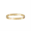 Bangle Love Screw Bracelet Designer Bracciali Gioielli di lusso Donna Classic 5.0 Titanio Acciaio Lega Placcato in oro Colori artigianali Oro Silvery9w14U9P