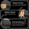 Dog Carrier Waterproof Rear Seat Cover Car Decor Protectors Pet Auto Cat Mat Backseat 600d Oxford Cloth Protection Cushion