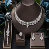 Комплект ожерелья и сережек, свадебные украшения в Дубае, браслет для вечеринки, кольцо с кубическим цирконием, женские аксессуары