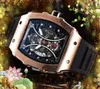 Najwyższej jakości mężczyźni Trzy Stiches Watch Stopwatch moda swobodne zegar Cyfrowy numer cyfrowy Projektant luksusowy ruch kwarcowy zegarki hurtowe męskie prezenty na rękę
