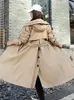 Damen Trenchcoats Mode Frau Bluse 2023 Winterjacke mit Kapuze X-Long Thick Faux Fur Filled Parka Abnehmbare Plus Size