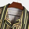 Chándales para hombre, conjunto estampado para hombre, manga corta, camisa de Color informal de verano, traje de playa de dos piezas, conjuntos de moda hawaiana 2023 para hombre