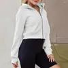 Veste ample à capuche pour femme, Cardigan confortable en peluche, coupe automne-hiver, avec manches élastiques, fermeture éclair