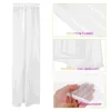 Curtain Panels Curtains White See Through Window Voile Home Semi Sheer Translucent