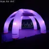 Gepersonaliseerde opblaasbare Spider Dome Tent Trade Show Center Speciale diner Luifel Sunbelt Cover met LED -lichten te koop