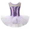 Dancewear preto lantejoulas crianças festa fantasia traje meninas ballet tutu collant vestido para desempenho 231102