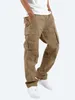 Pantalon pour homme 5XL Multi Big Pocket Casual Pantalon noir Homme