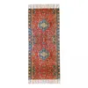 Scarves Luxury Red Blue Antique Floral Persian Carpet Tassel Scarf Women Winter Fall Warm Shawls Wraps Lady Boho Bohemian Rug