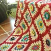 Nappe bricolage fait à la main Crochet tapis main coureur mode laine canapé couverture châle pastorale stéréo tapisserie1