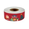 Embrulho de presente 120pcs/roll adesivos de feliz natal