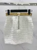 Skirts Women Golden Gold Sequin Sexy Bodycon Skirt 2023 Fashion Mini