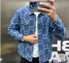 NEWGGS MARNE MĘŻCZYZNA PLUZ Rozmiar Kurtki Męskie damskie projektanci mody Blue Denim Jacket Lovers Coat Oversized Printed Top Ubrania