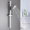 Inne krany prysznice ACCS Chrome prysznic ślizgowy pasek na ścianę prysznic Regulowany zestaw szyny przesuwnej multi funkcjonalne ręce głowica prysznicowa z 1,5 mą wąż 231102