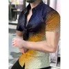 Camicie casual da uomo Camicia estiva con teschio hawaiano per uomo Camisa oversize con stampa 3d 3xl da spiaggia con bottoni a manica corta