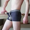 Sous-vêtements Boîtes Sous-vêtements Mâle Casual Tronc D'éléphant Pantalon Respirant Solide Séparable Knickers Hommes Valentines Sexy Sous-VêtementsUnderpants