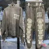 Vestes pour hommes Saint Michael Sweats à capuche Costume Heavyweight Hiphop Street Washed Vintage Lettre Sweat à capuche surdimensionné Sweatshirts Hommes Femmes 231102
