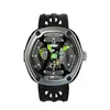 Polshorloges rif tijger/rt luxe duiksport mechanisch horloge lichelachtige wijzerplaat nylon/leer/rubberriem automatisch creatief ontwerp