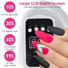 Lâmpada de led de secadores de unha UV para manicure do secador de unhas com lâmpada de secagem de unhas de 15m 66LEDS Varnish de gel UV com lâmpada UV LCD Display para Manicure 230403