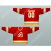 Maillot de hockey personnalisé ATLANTA FLAMES 1973-80 rouge surpiqué S-M-L-XL-XXL-3XL-4XL-5XL-6XL