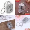 Dekorativa objekt Figurer 1pc Music Box Movement Diy Play Set Mechanical Metal Boxes Clockwork KeyChain Gift DH9IF