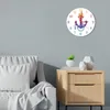 Wandklokken Vintage Anchor Sea Minimalistisch Quartz Mute Ocean Sailor Sailor Bord Home Decoratief afgeronde hangende horloge marine cadeau