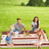 Pillow Picnic Mat Waterproof Ethnic Style Patio Outdoor For Camping Sand Free Beach Travel