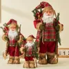 Рождественские украшения, большая кукла Санта-Клауса, 60 см, украшение для дома, комнаты, 2023, елочные украшения, детский подарок Navidad 231102