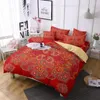 Set di biancheria da letto ragazza esotica in stile bohemian in tessuto in tessuto trapunta set 3d stampa mandala piuminolowcase sogno cielo datura