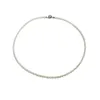 Colliers de perles Lii Ji 3-5mm collier ras du cou en perles véritables en argent sterling 925 collier invisible beau cadeau pour les femmes cadeau de la Saint-Valentin 230403