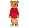 Daniel The Tiger Mascot Costume Fancy Dress Outfit Adult Hot Selling Anime Mascot -kostuum voor Halloween Party