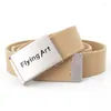 Belts Men's Casual Canvas Belt Luxury Gift Quick Release Adjustable Young Couple Genuine Ladies Jeans Nylon BeltBelts