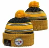 Pittsburgh Beanie Beanies SOX LA NY North American Baseball Team Side Patch Winter Wool Sport Knit Hat Pom Skull Caps A16