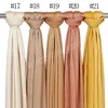 Hijabs Medina Silk Solid Color Shawls Headband Hijabs Scarves Scarf Pleated Crinkled Satin Headscarf Wraps Muslim Women Shawls