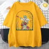 T-shirts voor heren Cottagecore Aesthetische kikker spelen Banjo op paddestoel schattige vintage mannelijk t-shirt katoen extra grote tee kleding zomer anime t-shirts 230403