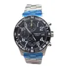 Relógios de pulso para homens cronógrafo movimento de quartzo relógios 1884 Menwatch Montre Designer Watch Satinless Steel Man Business relógio de pulso pulseira de borracha