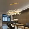 Chandeliers Modern Luxury Crystal LED Chandelier Lighting Nordic Gold Silver Dandelion Living Room Restaurant Decoration Light