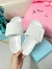 Designer Slides Women H Sandals Summer Slifors Beach Walk Slifors per donne Sandali piatti in pelle vera e propria dimensione 0218