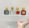 Zestaw perfum 4PCS Maison Bacarat Rouge 540 Extrait Eau de Parfum Paris Man Man Kobieta Kolonia Spray Długie Smel1810198