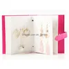 Jewelry Stand Korean Creative Studs Drop Dangle Earrings Storage Book Stripe Portable Box Organizer Travels Leather Display Dhgarden Dhwhj