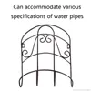 Watering Equipments Garden Hose Metal Holder Decorative Cast Iron Antique Wall Mount Bracket Pipe Hanging Hanger Storage Rack Rustic Shelf W