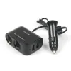 Two way Car Cigarette Lighter Socket Splitter with double USB