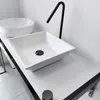 Смесители для раковины в ванной комнате Широкий смеситель для раковины Белый Черный Однорычажный латунный вращающийся смеситель для холодной воды