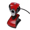 Vente en gros 6 LED Web Cam Caméra Webcam 20,0 M Pixels Microphone