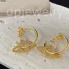 Pendientes de lujo del alfabeto del planeta para mujer, chapado en plata 925, regalos de boda para fiesta de moda, joyería de Boutique preferida, oro de 18 quilates