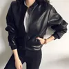 Women's Leather Women Korean Ultra-western PU Jacket 2023 Spring Autumn Female Short Retro Stand Collar Zipper Black Motorcycle Coat