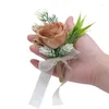 Decoratieve bloemen 920 Huwelijksvoorraden Kunstmatige groene planten Corsage Bruid en bruidegombruidsmeisje Group Sister Real Price